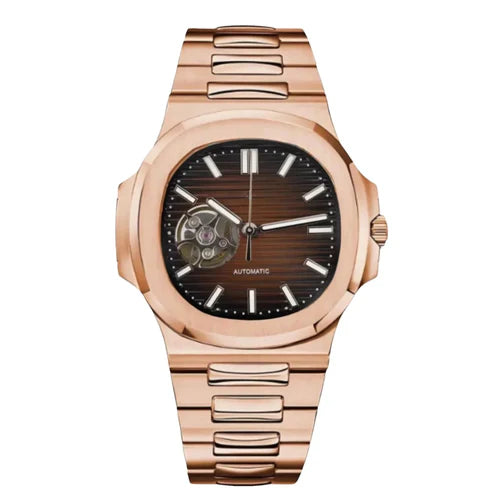 Nautilus Mod Rose Open Heart Chocolate