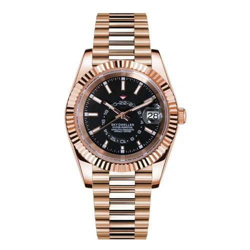 Datejust Mod Sky Dweller Gold Black